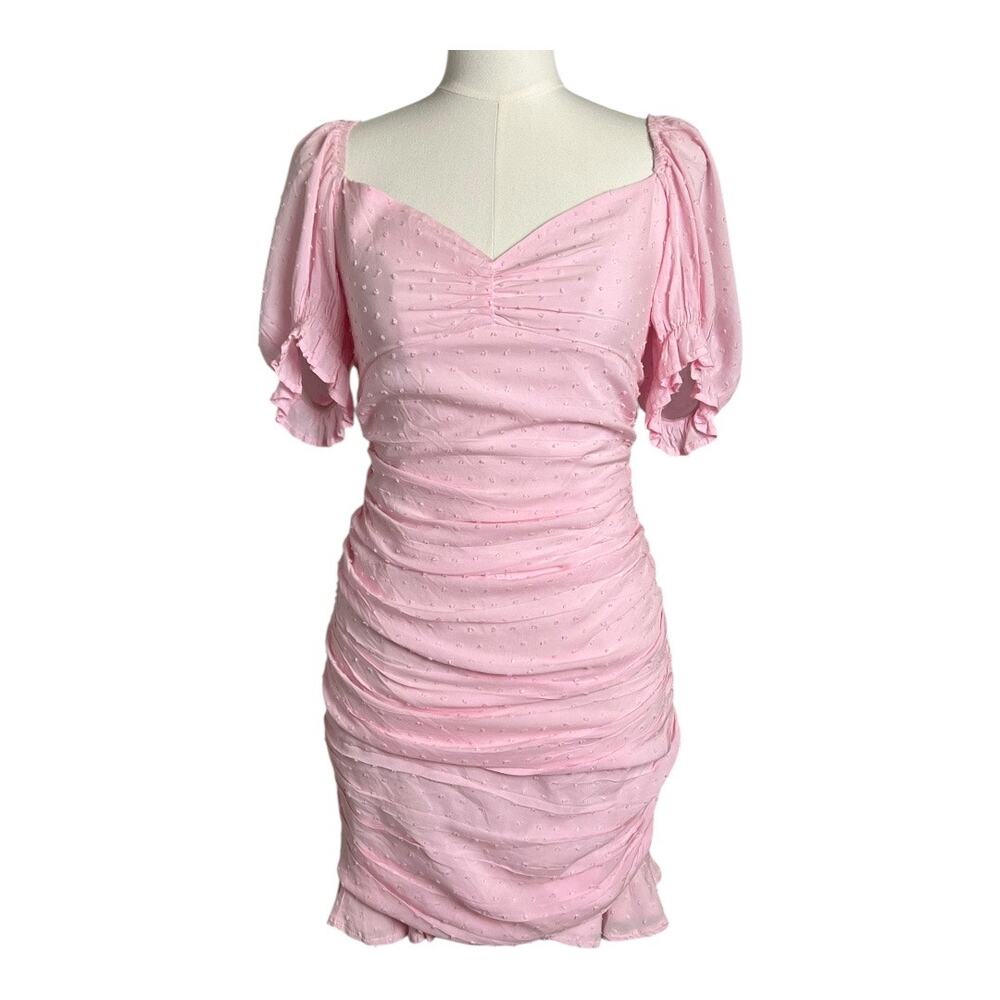 Isabelles Cabinet Pink Coquette Dress Swiss Dot Girly Dollcore Barbiecore Medium